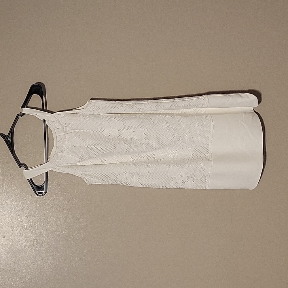 Jade Mini Sleeveless Dress White Womens Size Small
